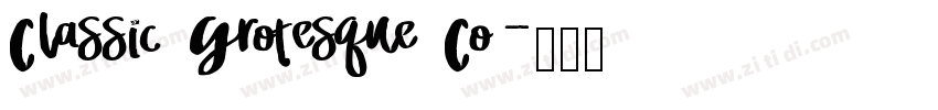 Classic Grotesque Co字体转换